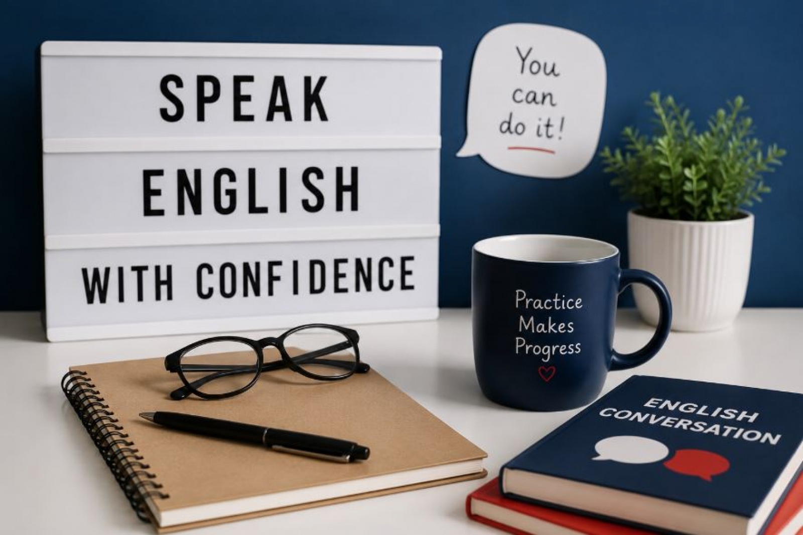 Fale inglês com confiança e supere os bloqueios