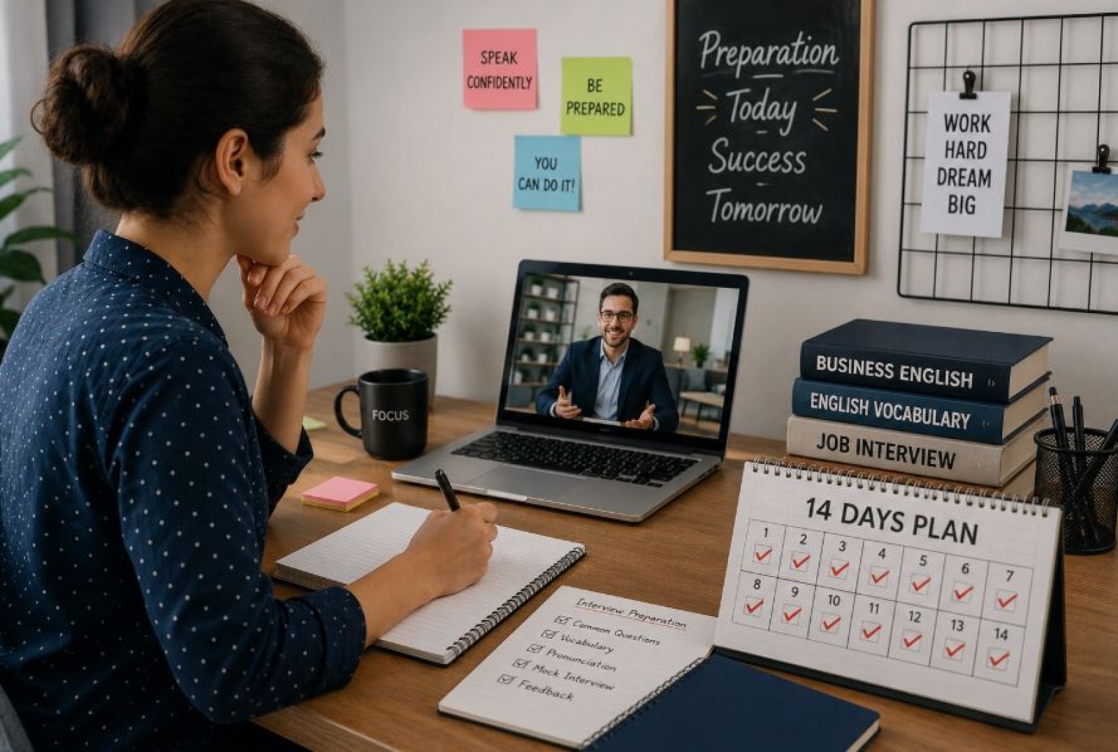 Como se preparar para entrevista em inglês em 14 dias